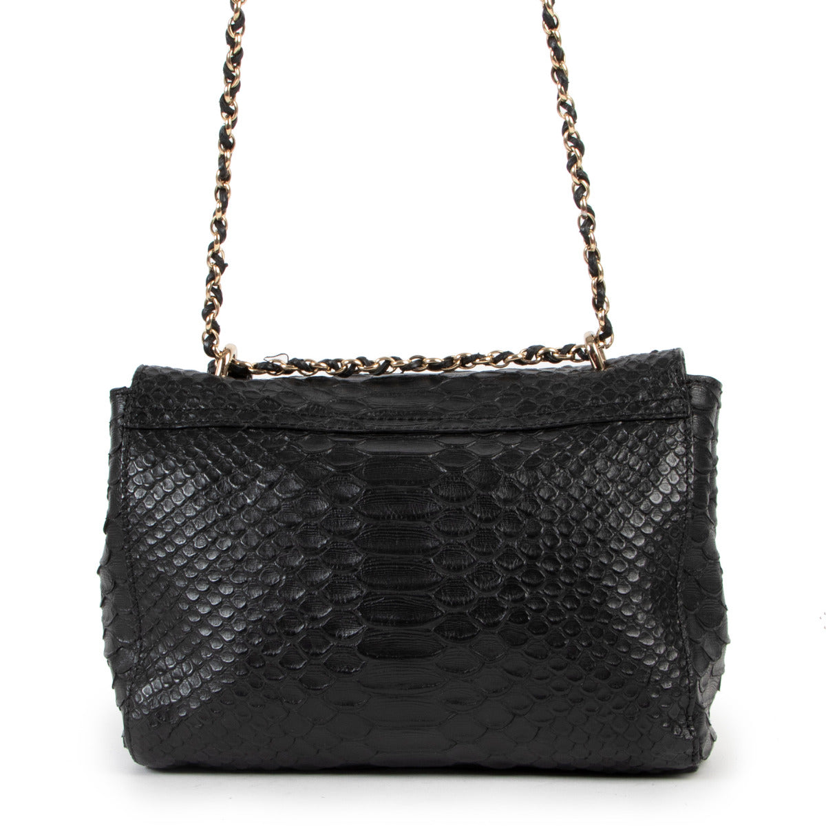 Sac Mulberry Lily Noir Imprimé Serpent Soie