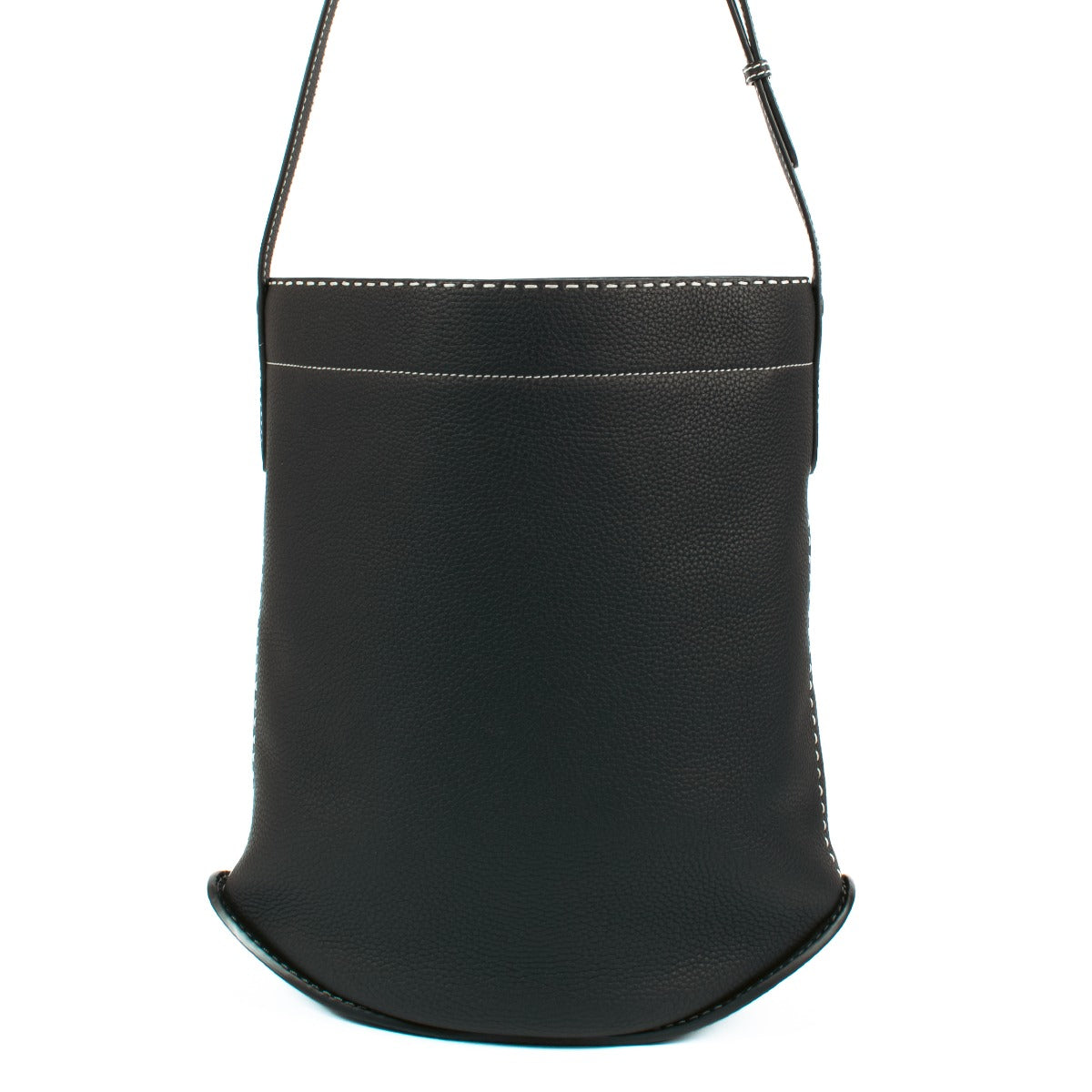 Delvaux Black Taurillon Soft Pin Surpiqué