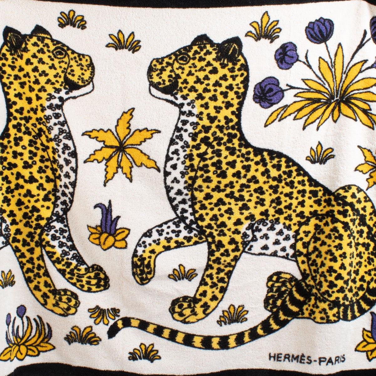 Buy authentic second hand Hermès Cotton Leopards Beach Towel at Labellov.com