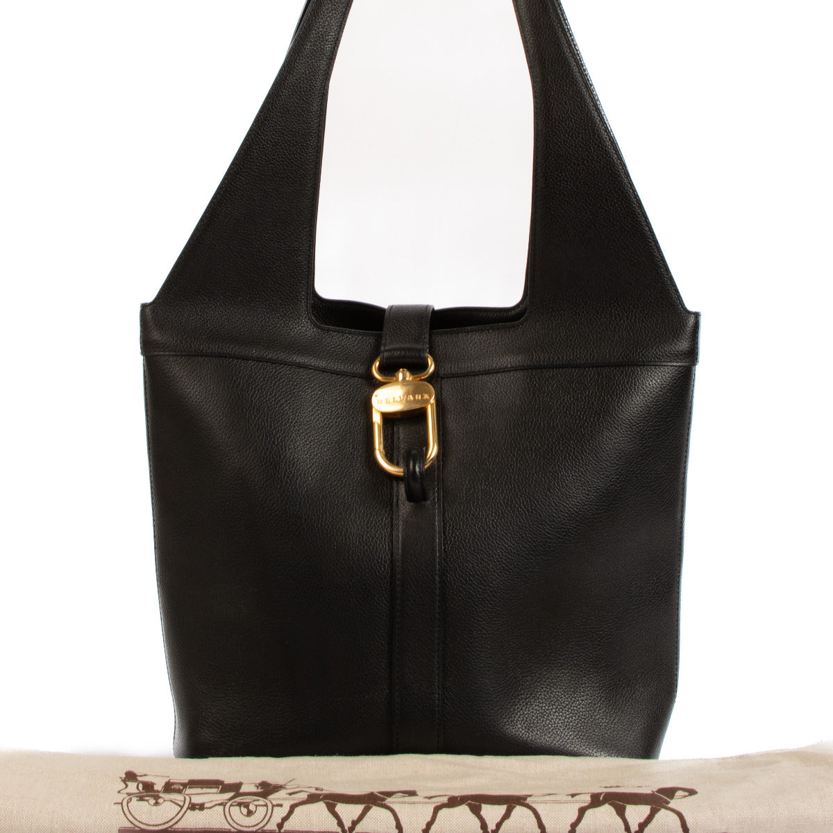 Sac bandoulière Delvaux Liaison noir modèle Trotteur