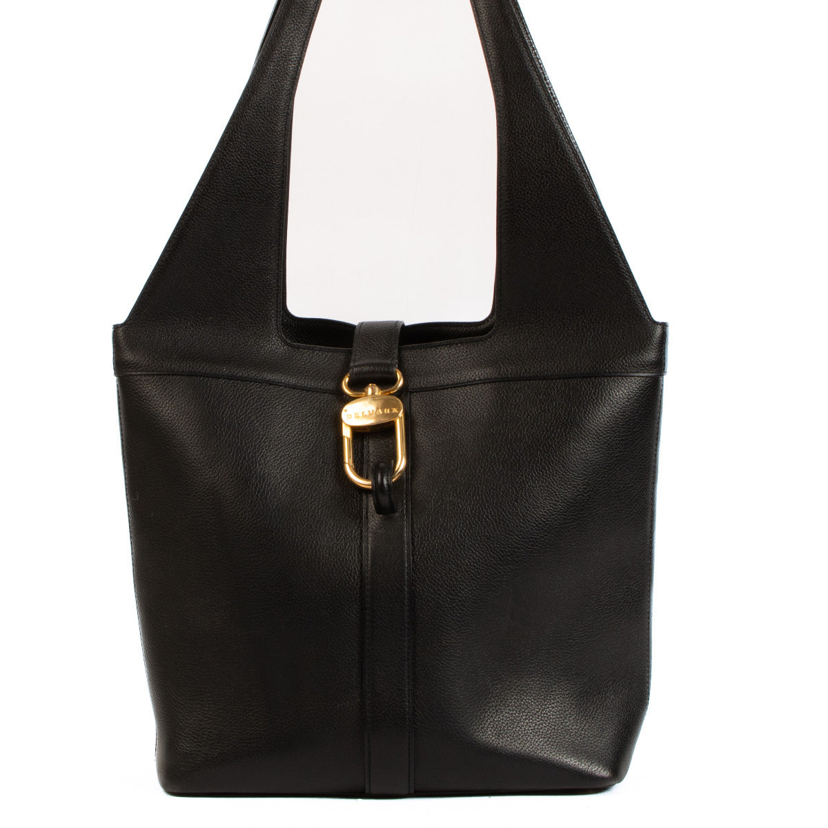 Delvaux Black Leather Shoulder Bag