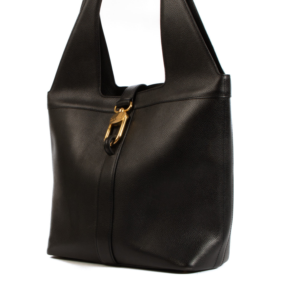 Sac bandoulière Delvaux Liaison noir modèle Trotteur