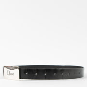 Shop the 100% authentic Christian Dior John Galliano Black Polished Leather Belt second hand on Labellov.com!
