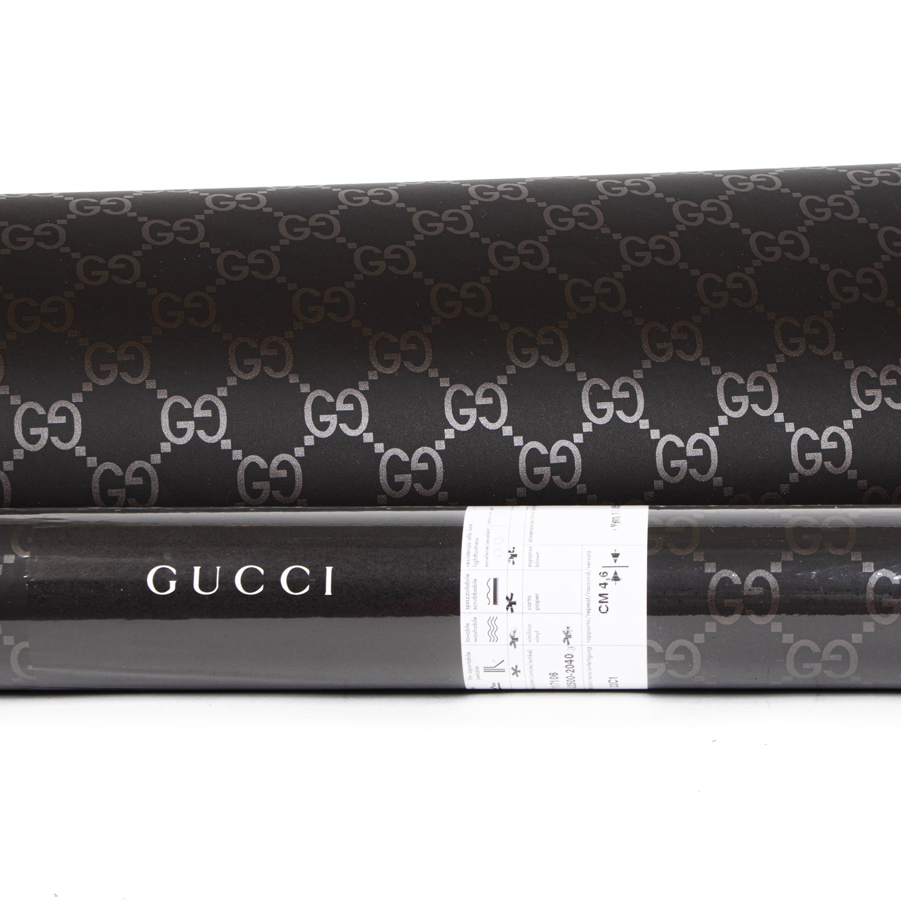 Gucci Guccissima Brown Logo Wallpaper - set of 2