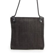 Authentieke tweedehands vintage Delvaux Dark Brown Woven Leather koop online webshop LabelLOV