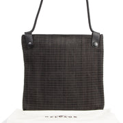 Authentic second-hand vintage Delvaux Dark Brown Woven Leather buy online webshop LabelLOV