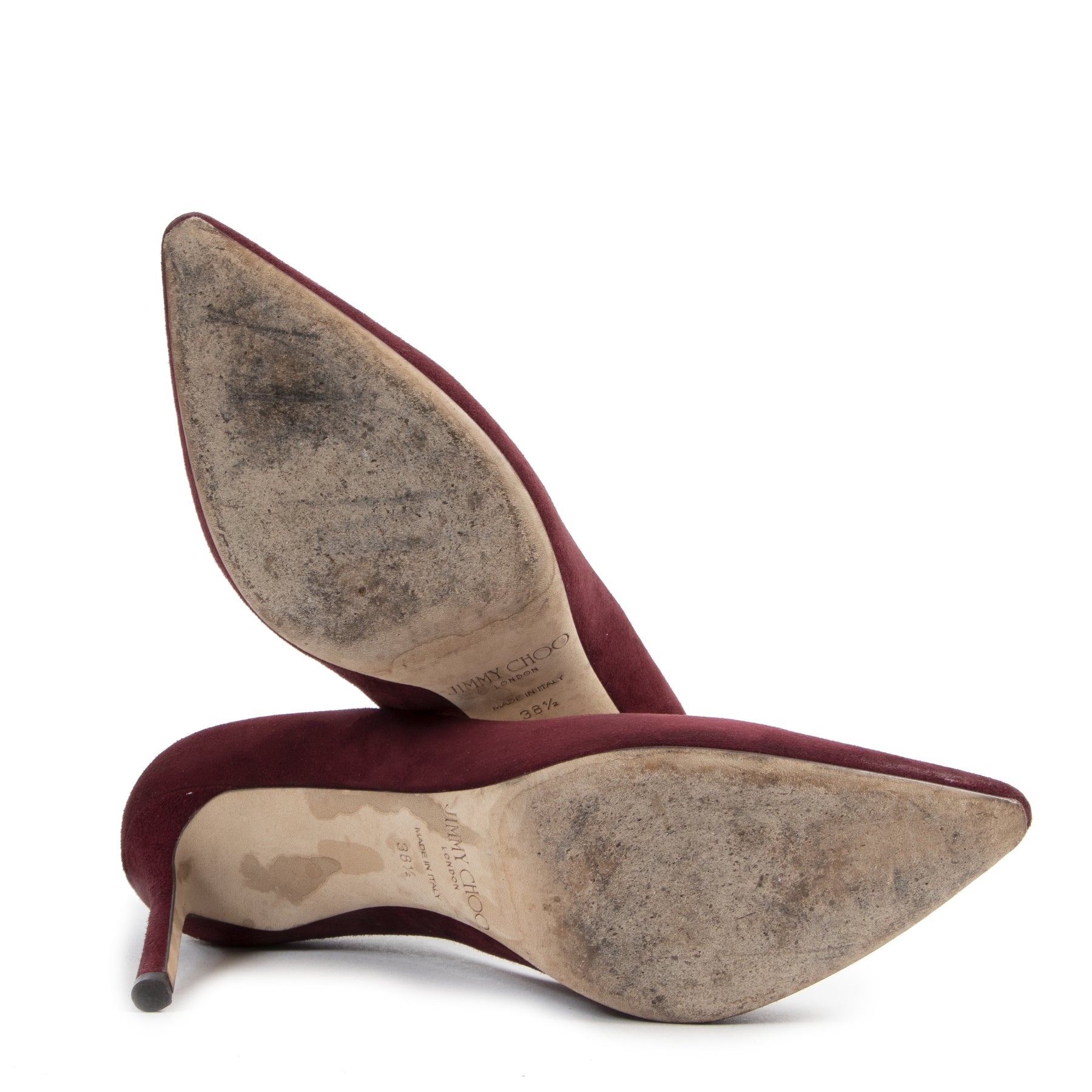 Jimmy Choo Bordeaux Suede Romy Pumps kopen en verkopen aan de beste prijs