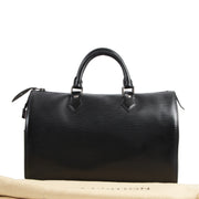 beautiful secondhand Louis Vuitton Black Epi Speedy 35 Bag