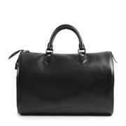 shop safe online Louis Vuitton Black Epi Speedy 35 Bag