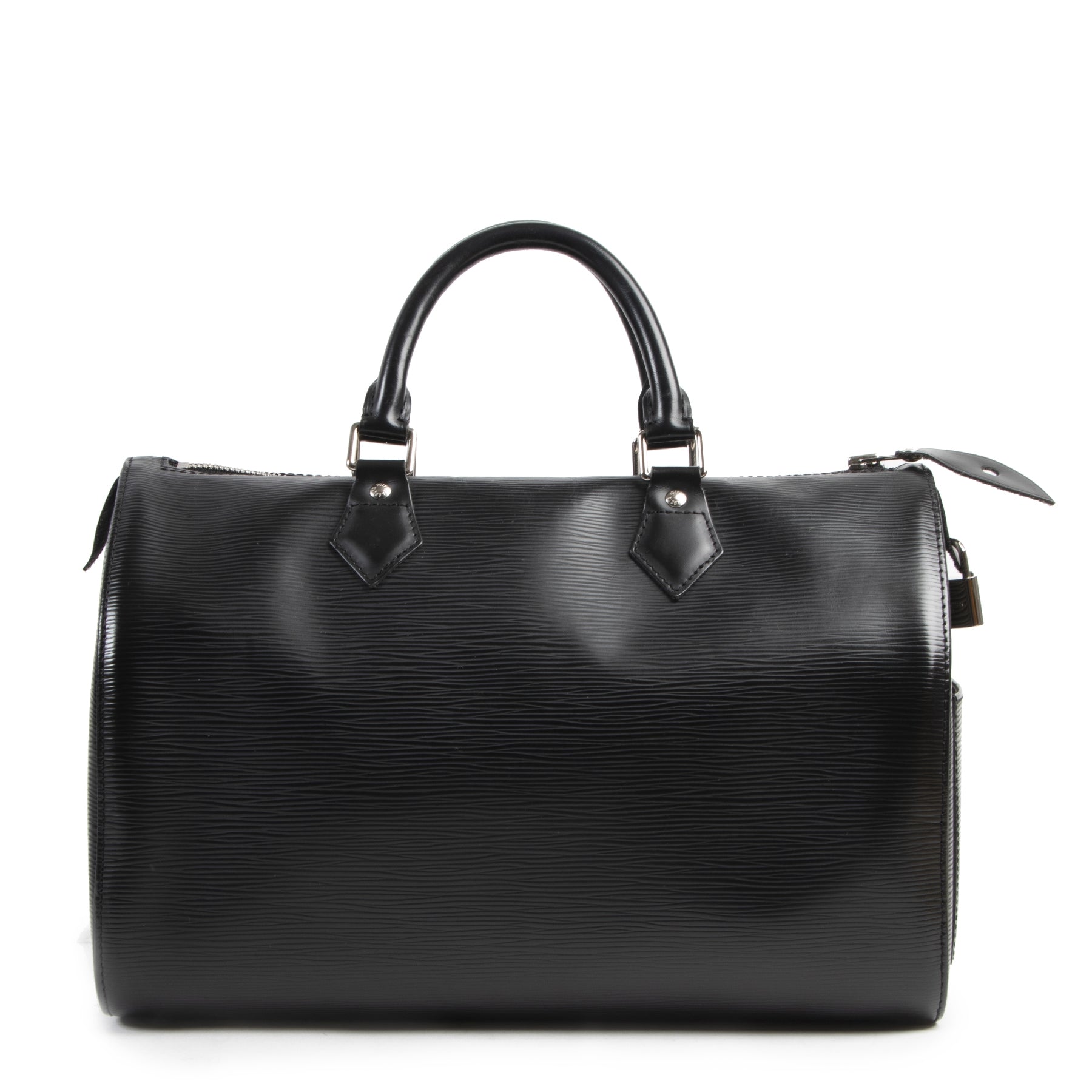 Louis Vuitton Black Epi Speedy 35 Bag