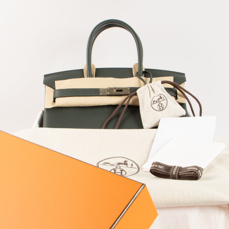 Hermès Birkin 30 New Vert Fonce Togo PHW
