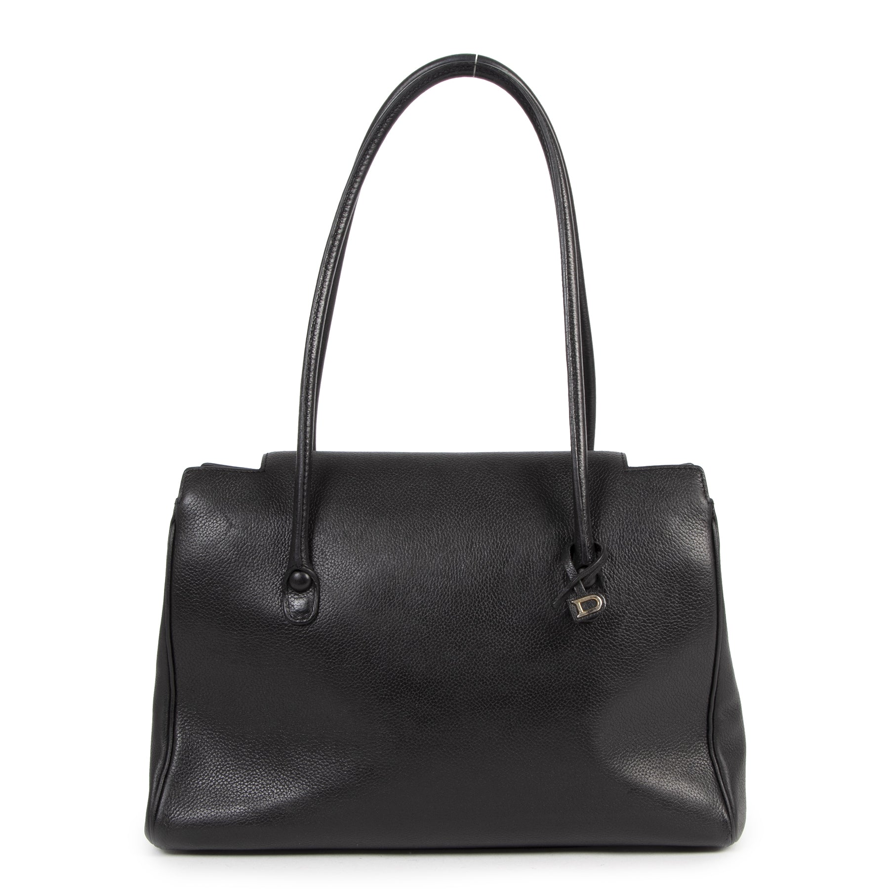 Buy Authentic secondhand Delvaux Black Top Handle Shoulder Bag at the right price safe and secure online at LabelLOV webshop Antwerp Belgium