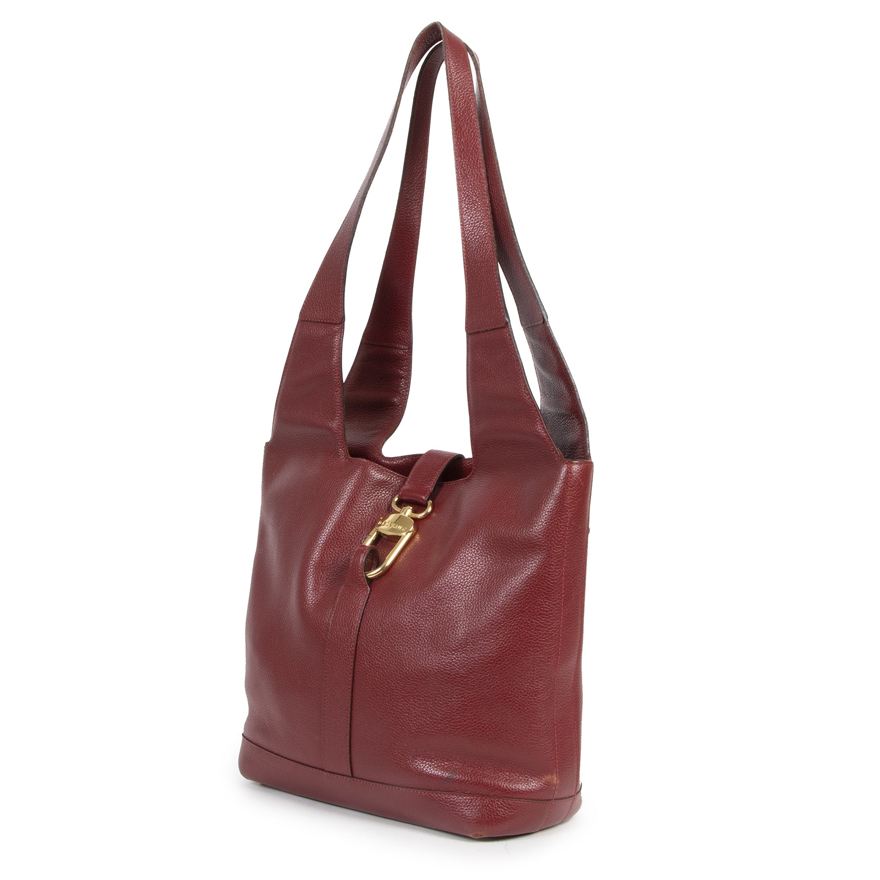 Delvaux Red Tote Shoulder Bag tweedehands aan de juiste prijs in alle veiligheid online bij LabelLOV Antwerpen België