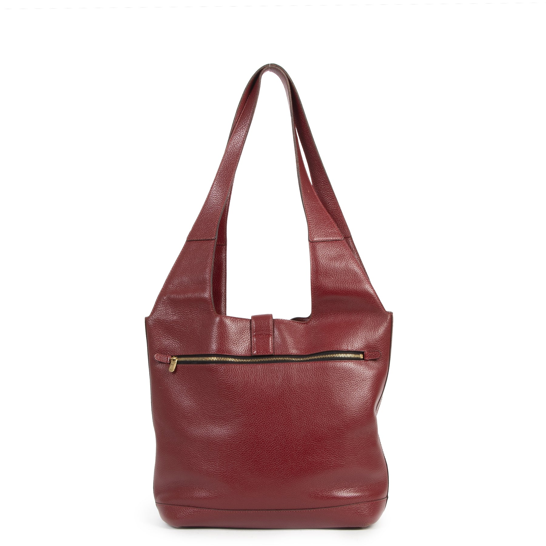Delvaux Red Tote Shoulder Bag secondhand at the right price safe and secure online at LabelLOV Antwerp Belgium
