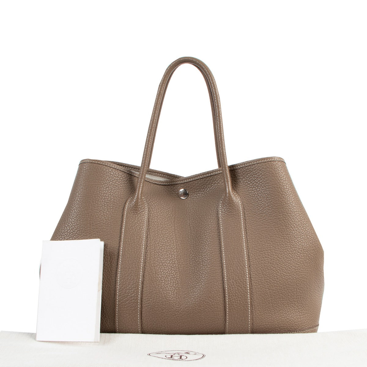 authentic second hand Hermès Garden Party 36 Etoupe Negonda at labellov.com