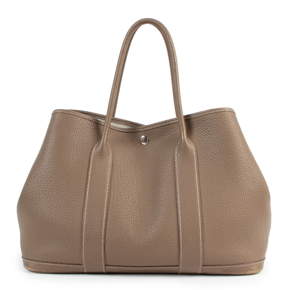 authentic second hand Hermès Garden Party 36 Etoupe Negonda at labellov.com