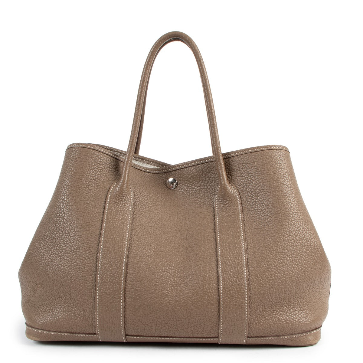 authentic second hand Hermès Garden Party 36 Etoupe Negonda at labellov.com