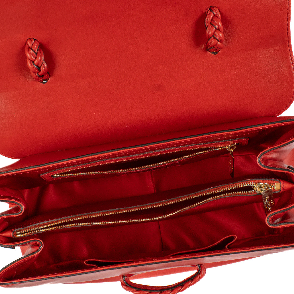 Sac Histoire Valentino Garavani en cuir rouge