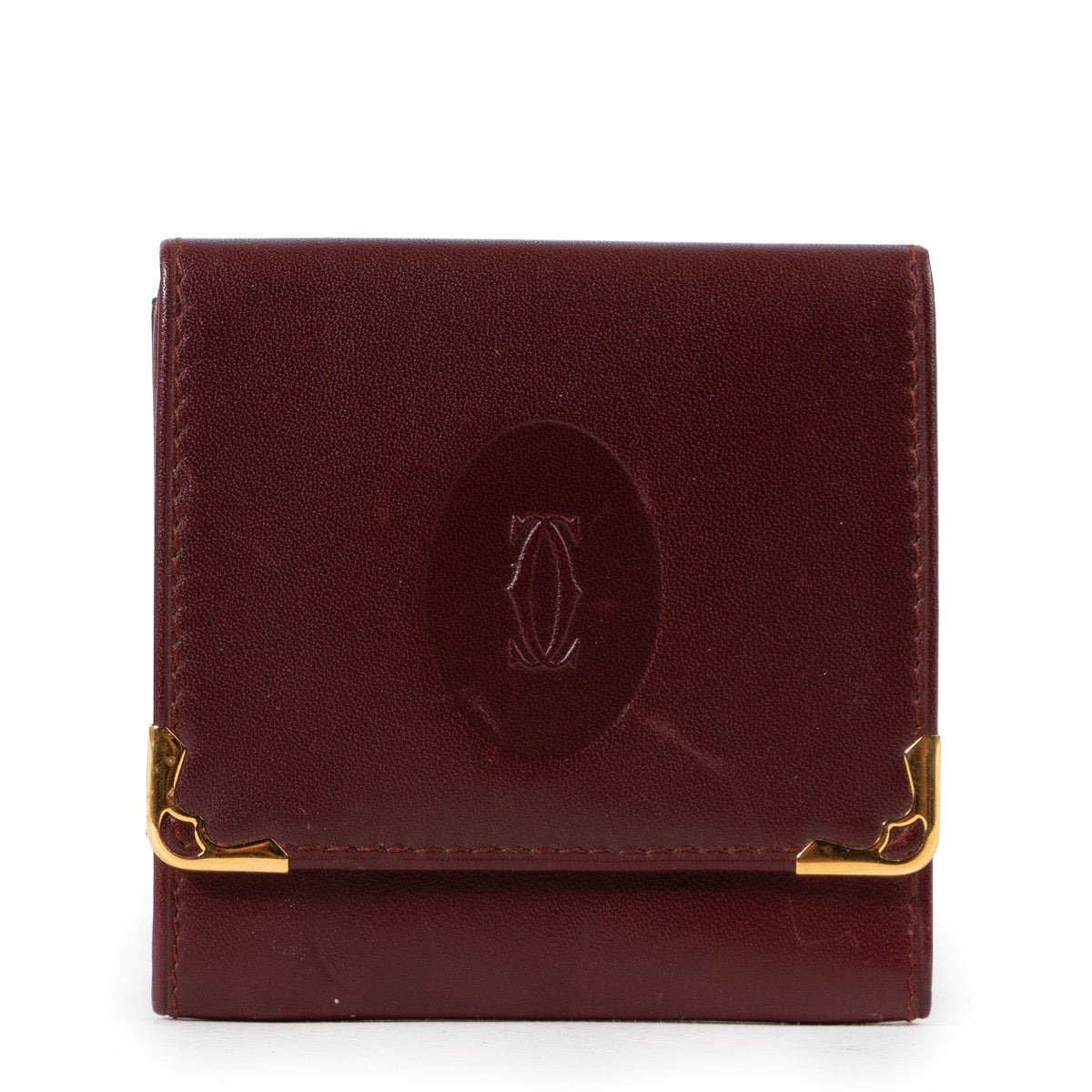 Veilig online kopen van authentiek Cartier Burgundy portemonnee aan de juiste prijs.