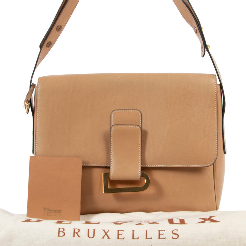 Delvaux poirier Sand Beige Crossbody Bag