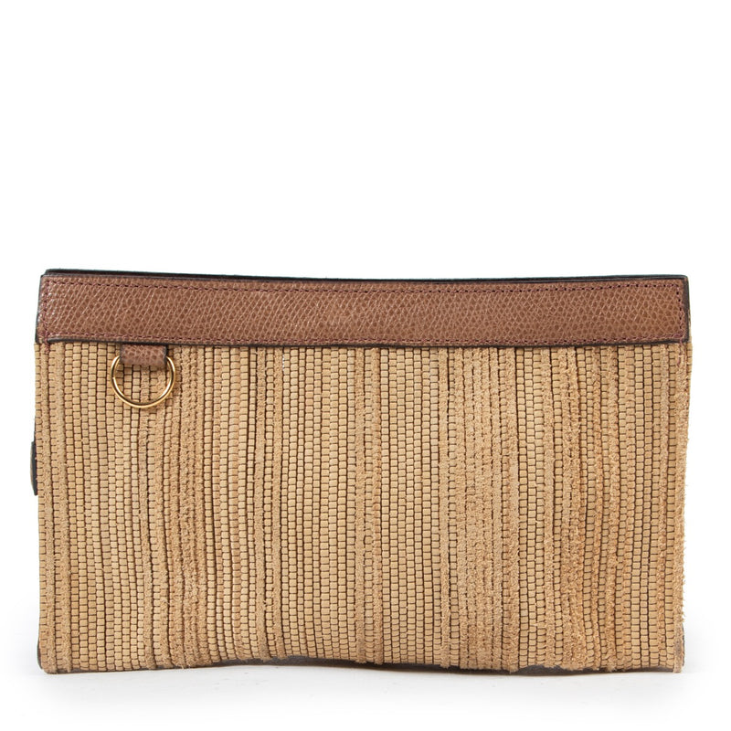 Veilig online kopen van authentieke Delvaux Beige Toille De Cuir pochette aan de juiste prijs.