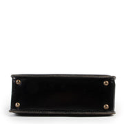 Shop safe online at Labellov in Antwerp this 100% authentic second hand Delvaux Black Top Handle Bag