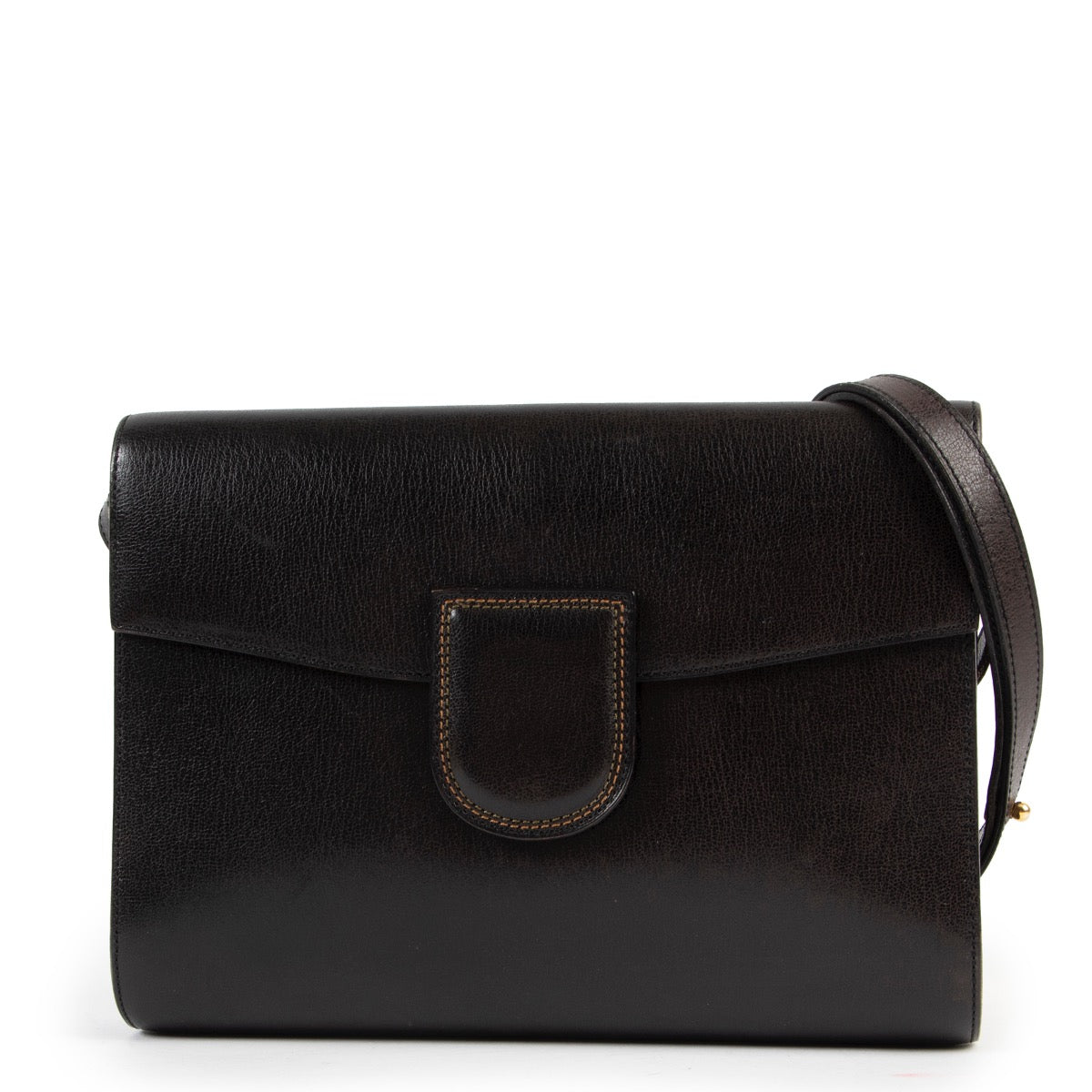 shop authentic vintage second hand Delvaux Black Crossbody at Labellov for the best price
