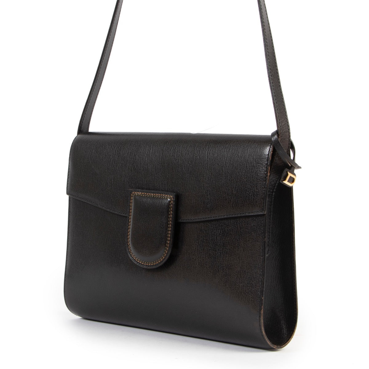 shop authentic vintage second hand Delvaux Black Crossbody at Labellov for the best price