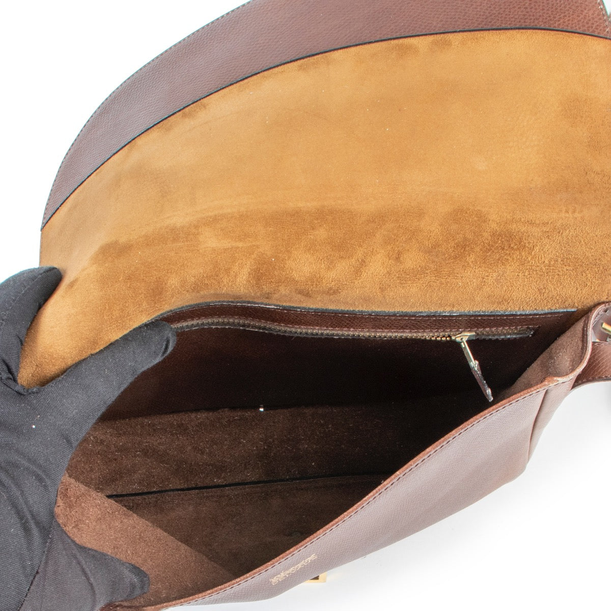 Delvaux Brown Shoulder Bag Buy this 100% authentic item here safely