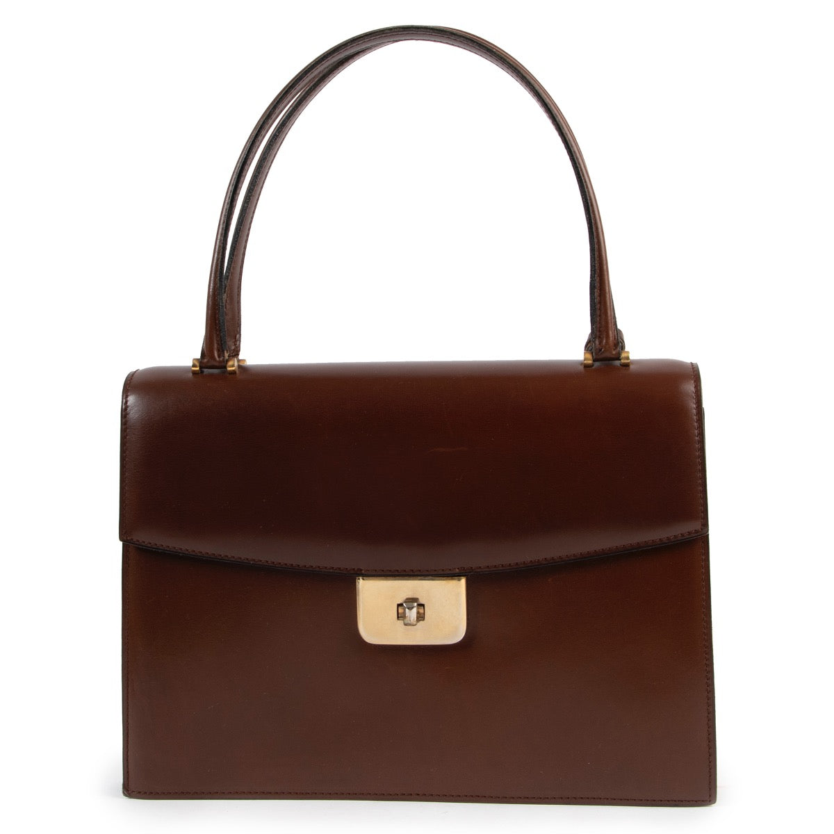 Delvaux Brown Top Handle Bag Buy this piece online safely. 100% authentic