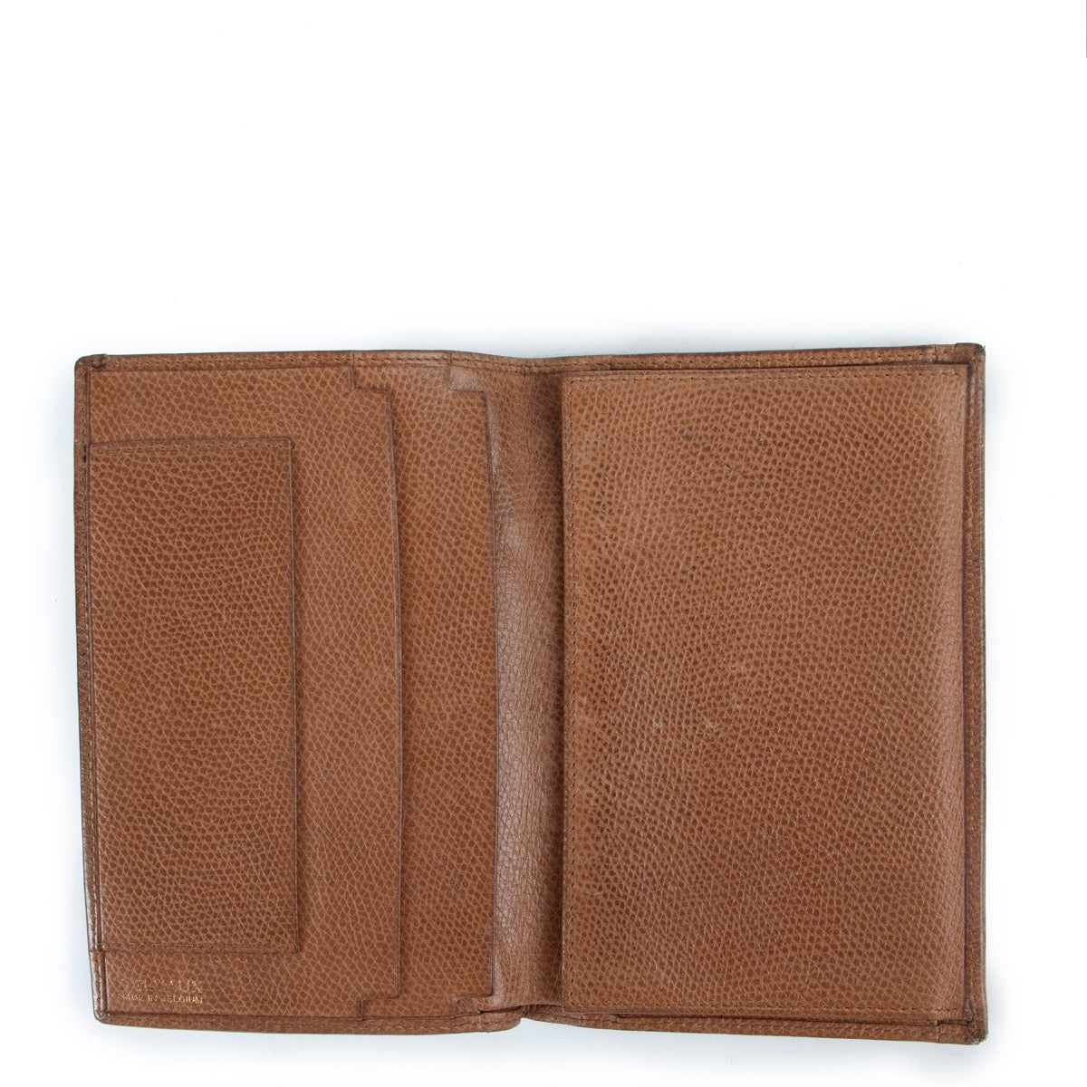 Delvaux Camel Wallet. Three part camel wallet. Buy this 100% authentic piece
