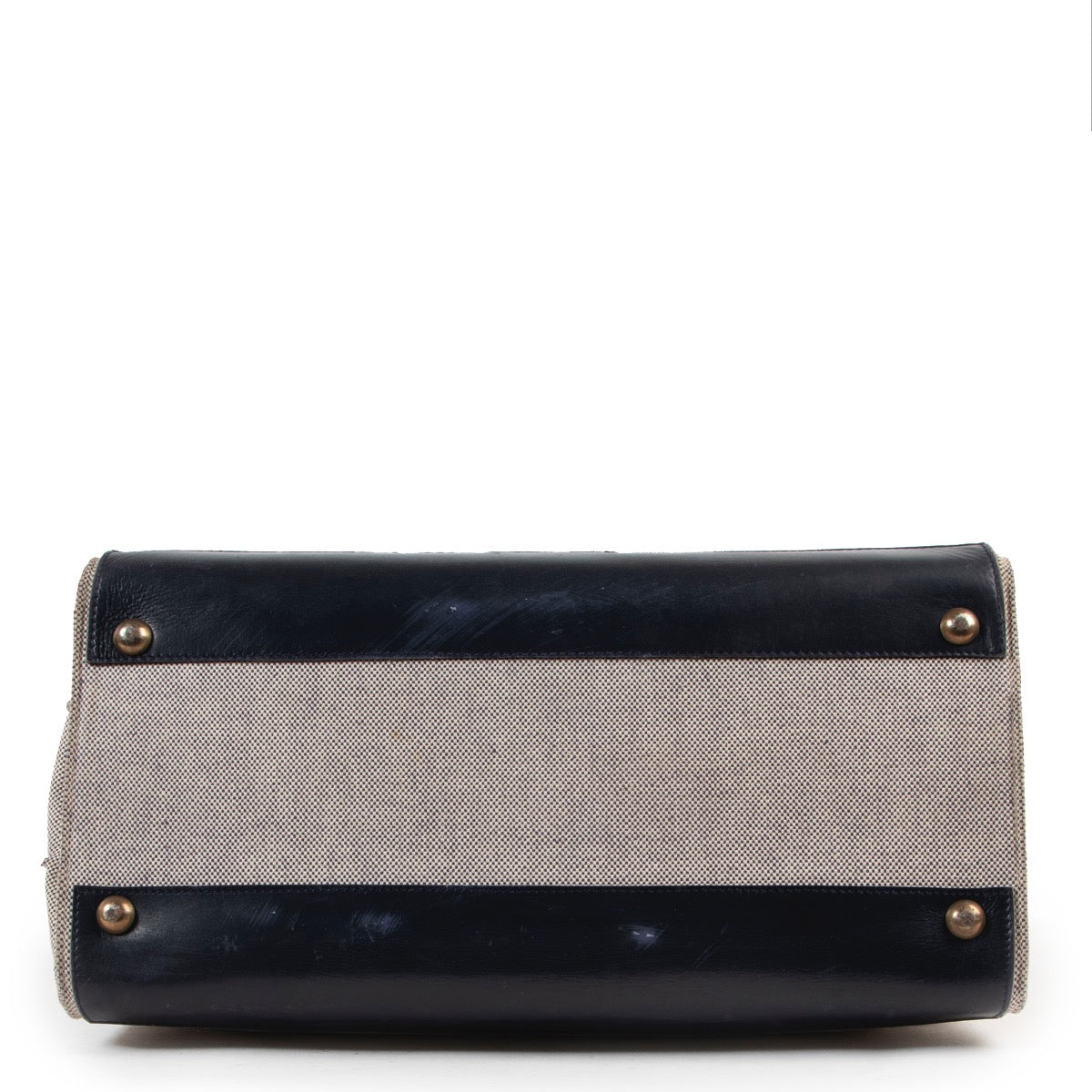 Veilig online kopen van authentieke Delvaux Blue Canvas Shoulder Bag bij Labellov.