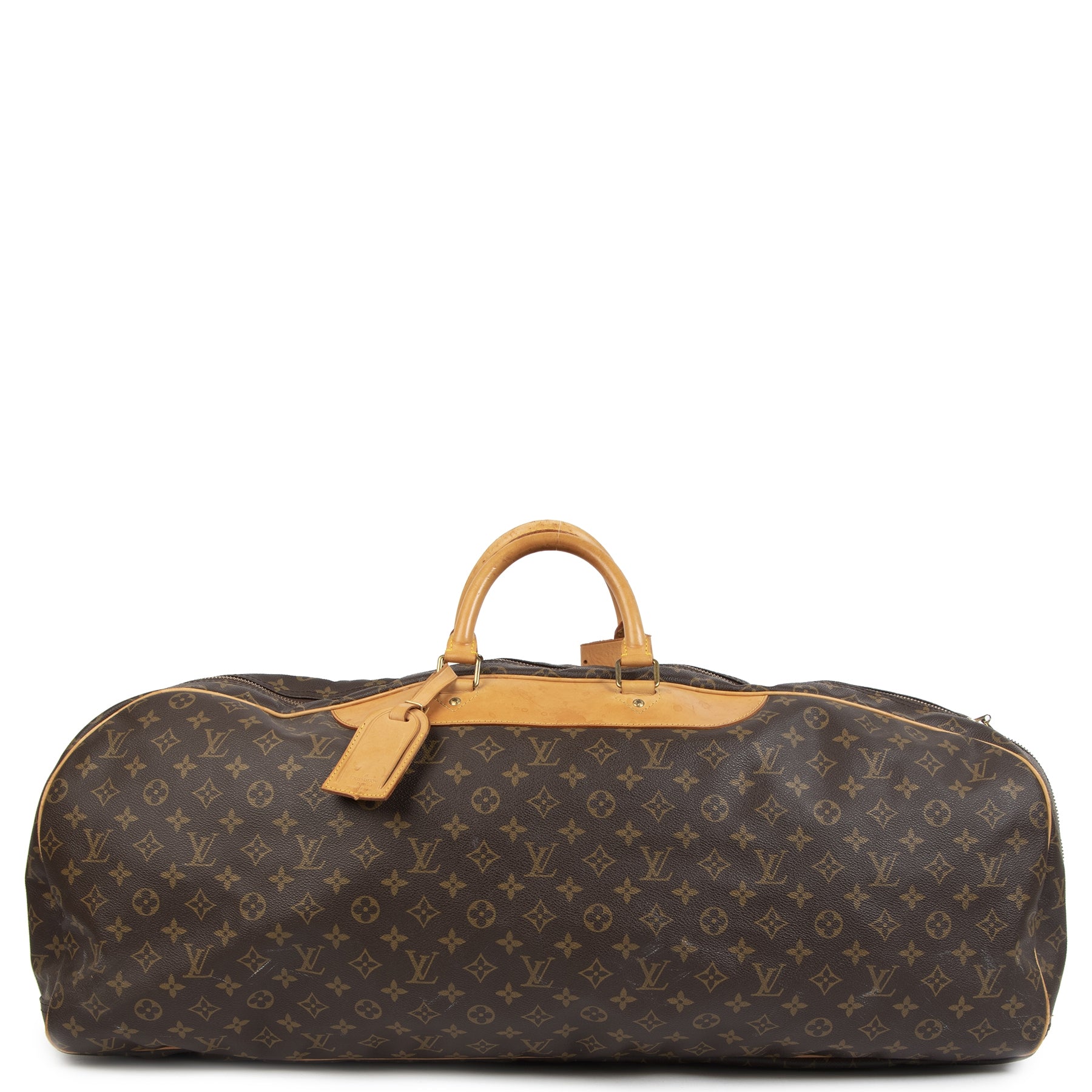 Authentiek tweedehands Louis Vuitton Monogram Sac Plein Air Long Sports Leather Travel Bag aan de juiste prijs veilig online shoppen LabelLOV Luxe merken winkelen LabelLOV Antwerpen België
