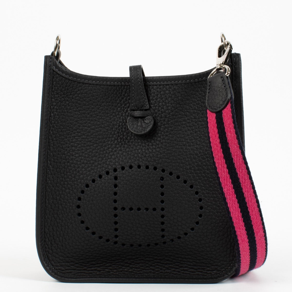 shop 100% authentic second hand Hermès Evelyne 16 Caban/Rose Shocking Clemence PHW on Labellov.com