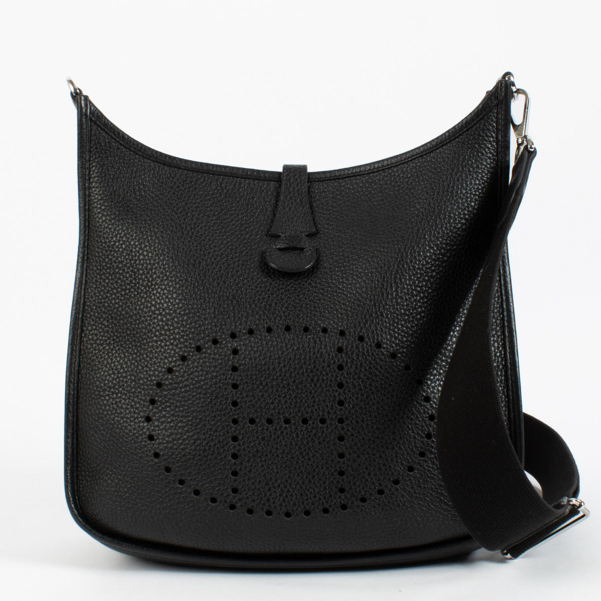 shop 100% authentic second hand Hermès Evelyne III 29 Black Clemence PHW on Labellov.com