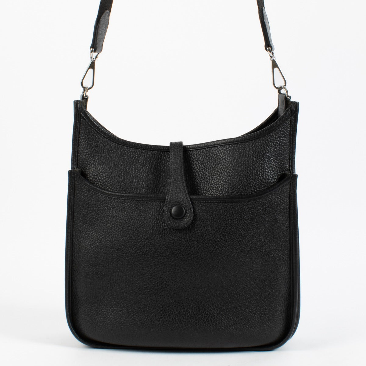 shop 100% authentic second hand Hermès Evelyne III 29 Black Clemence PHW on Labellov.com