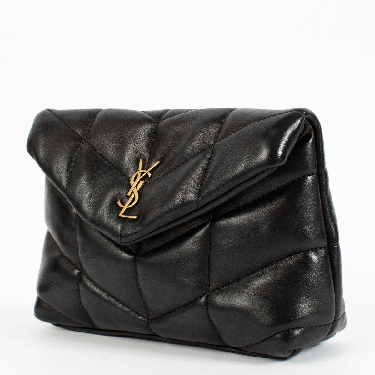 shop 100% authentic second hand Saint Laurent Black Puffer Clutch on Labellov.com