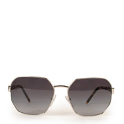Shop authentic second hand luxury high end designer Prada SPR54X Pale Gold/Tortoise Metal Frame Polarized Sunglasses at Labellov