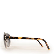Shop authentic second hand luxury high end designer Prada SPR54X Pale Gold/Tortoise Metal Frame Polarized Sunglasses at Labellov