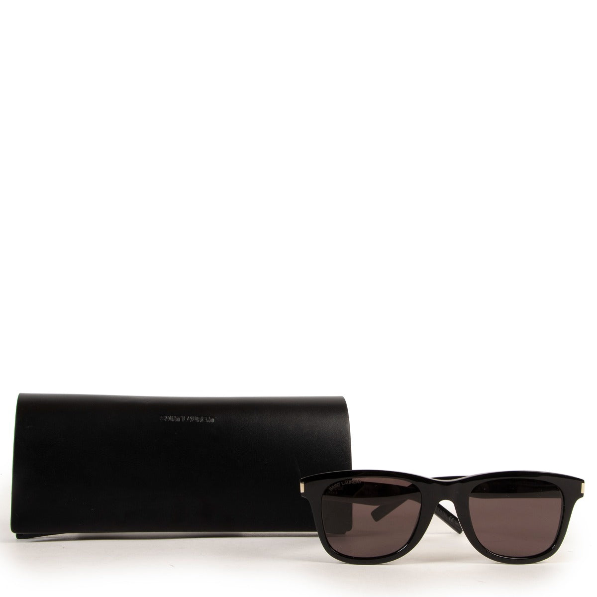 Shop authentic second hand luxury designer high end Saint Laurent SL51 040 Black Stud Sunglasses at Labellov.