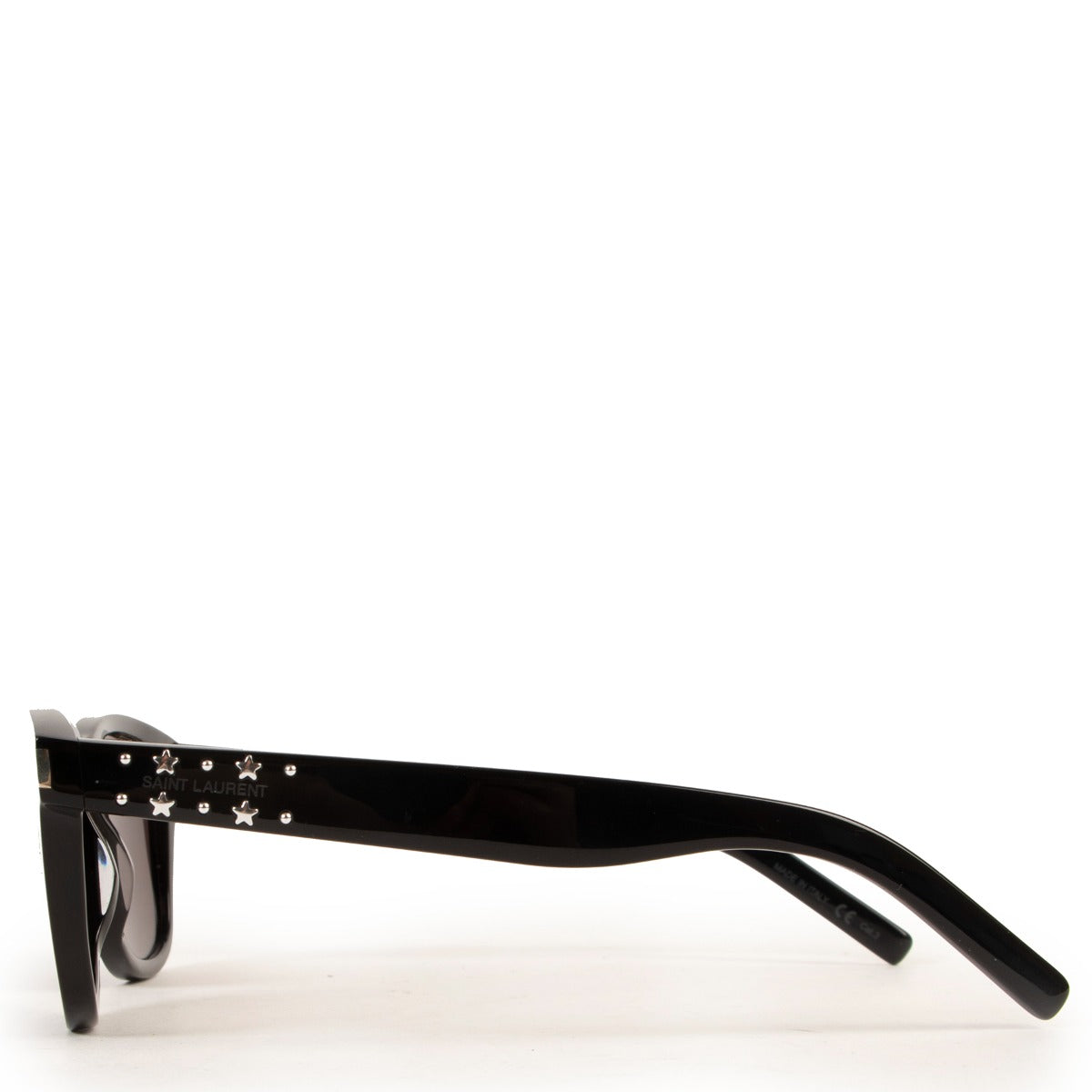Shop authentic second hand luxury designer high end Saint Laurent SL51 040 Black Stud Sunglasses at Labellov.