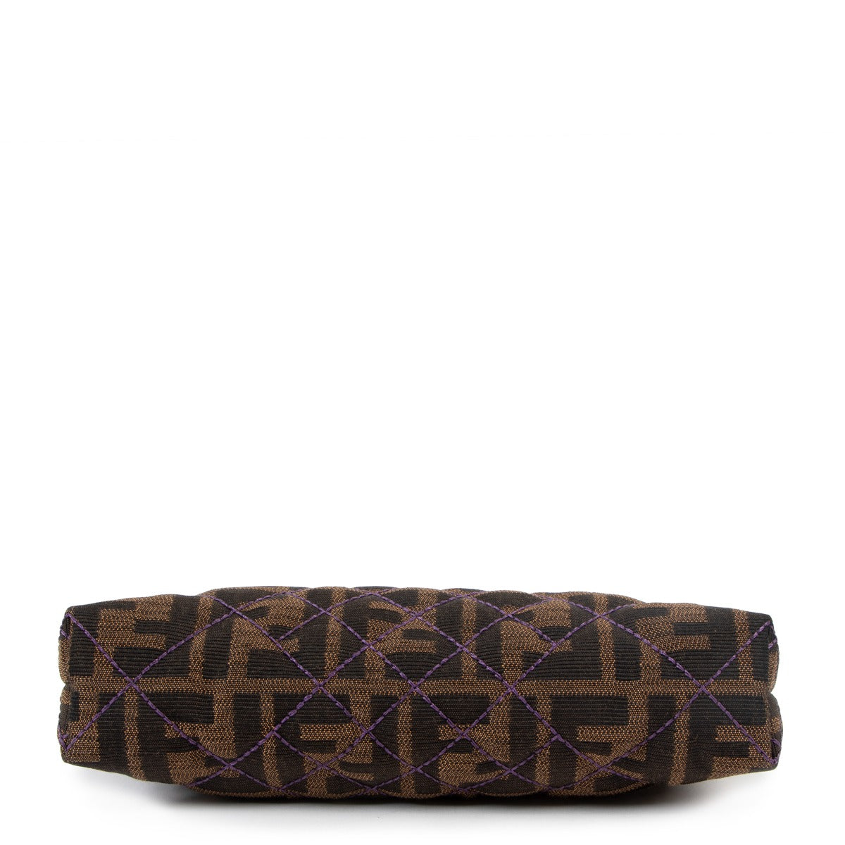Fendi Zucca Canvas Quilted Pochette Bag