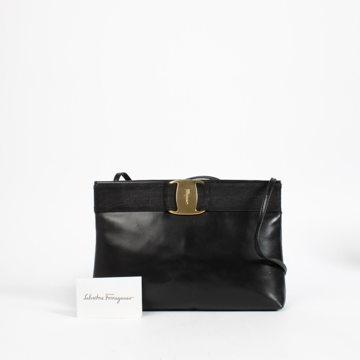authentic preloved Ferragamo Black Shoulder Bag on Labellov.com