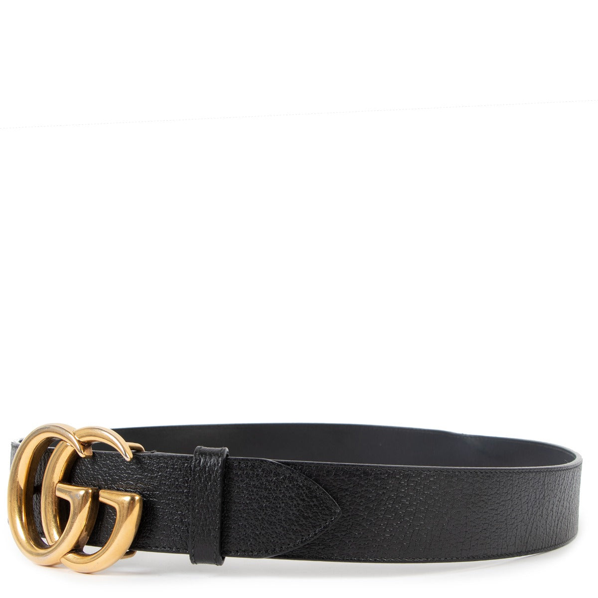Gucci Black GG Marmont Belt