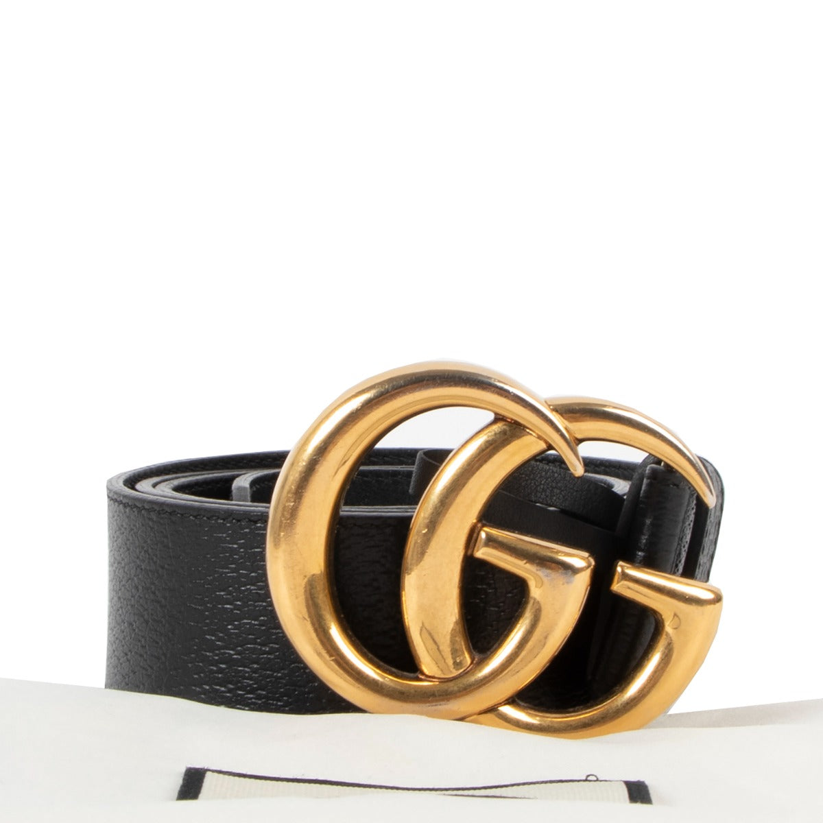 Gucci Black GG Marmont Belt