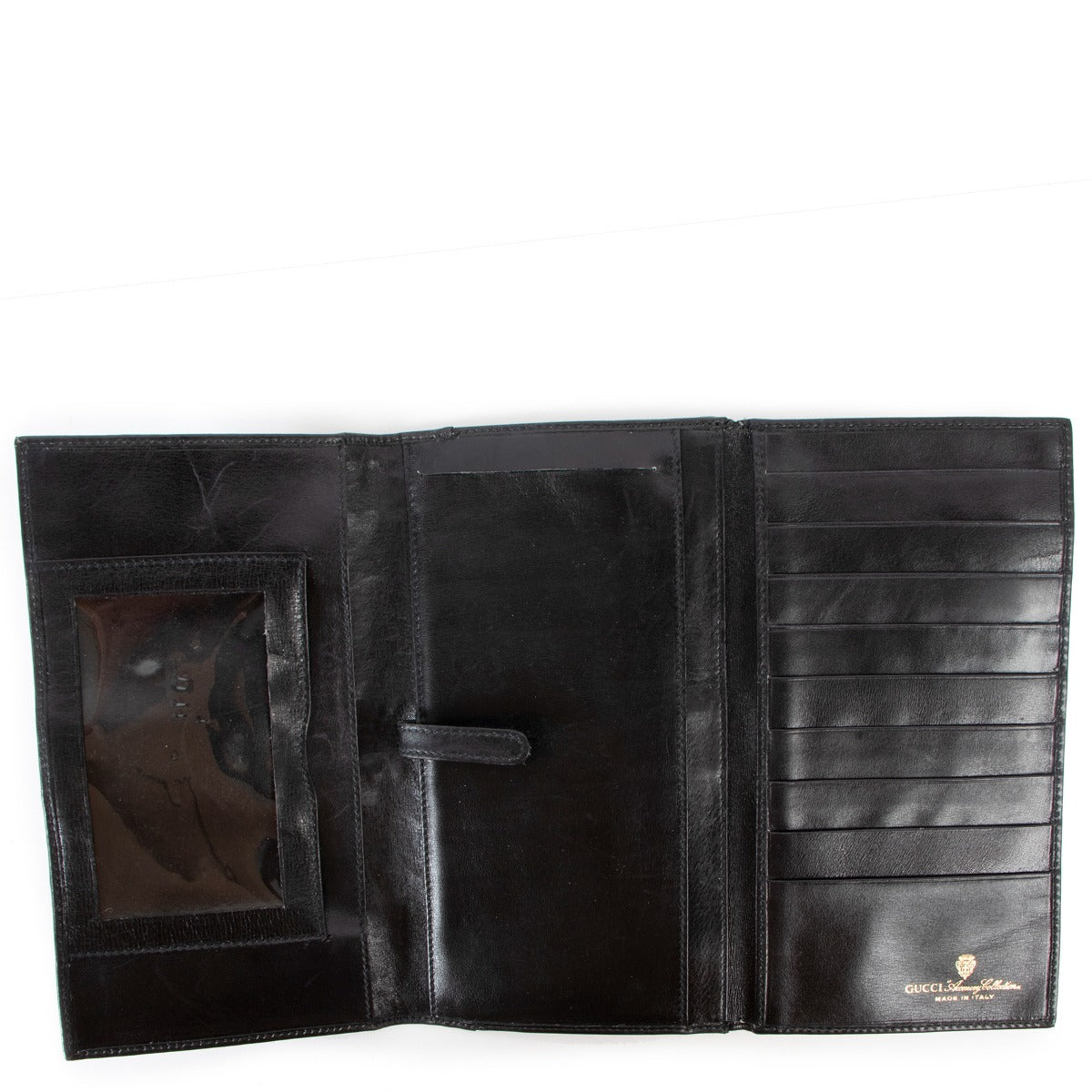 Gucci Black GG Canvas Web Long Wallet
