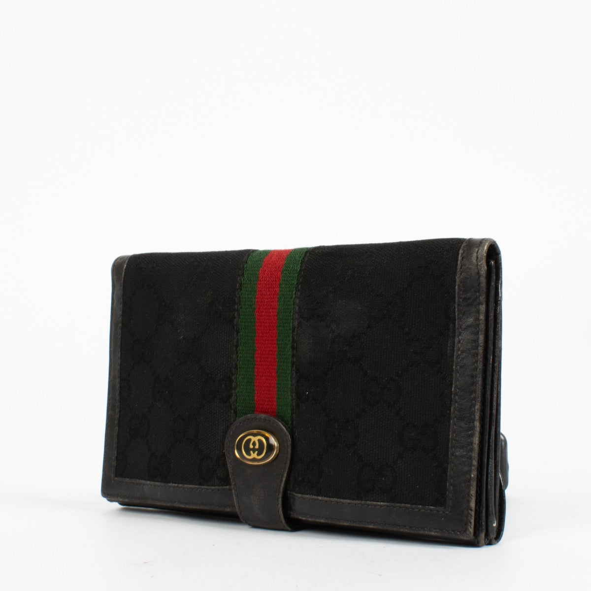 authentic preloved Gucci Black Monogram Wallet on Labellov.com