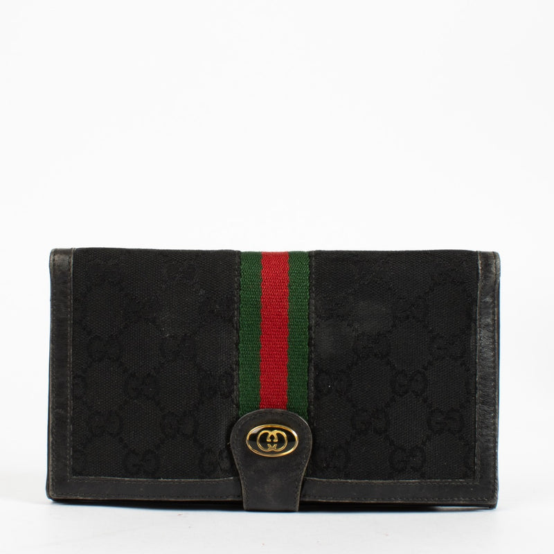 authentic preloved Gucci Black Monogram Wallet on Labellov.com