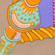 Hermès Carré Multicolor Silk Scarf 'Étendards et Bannières'