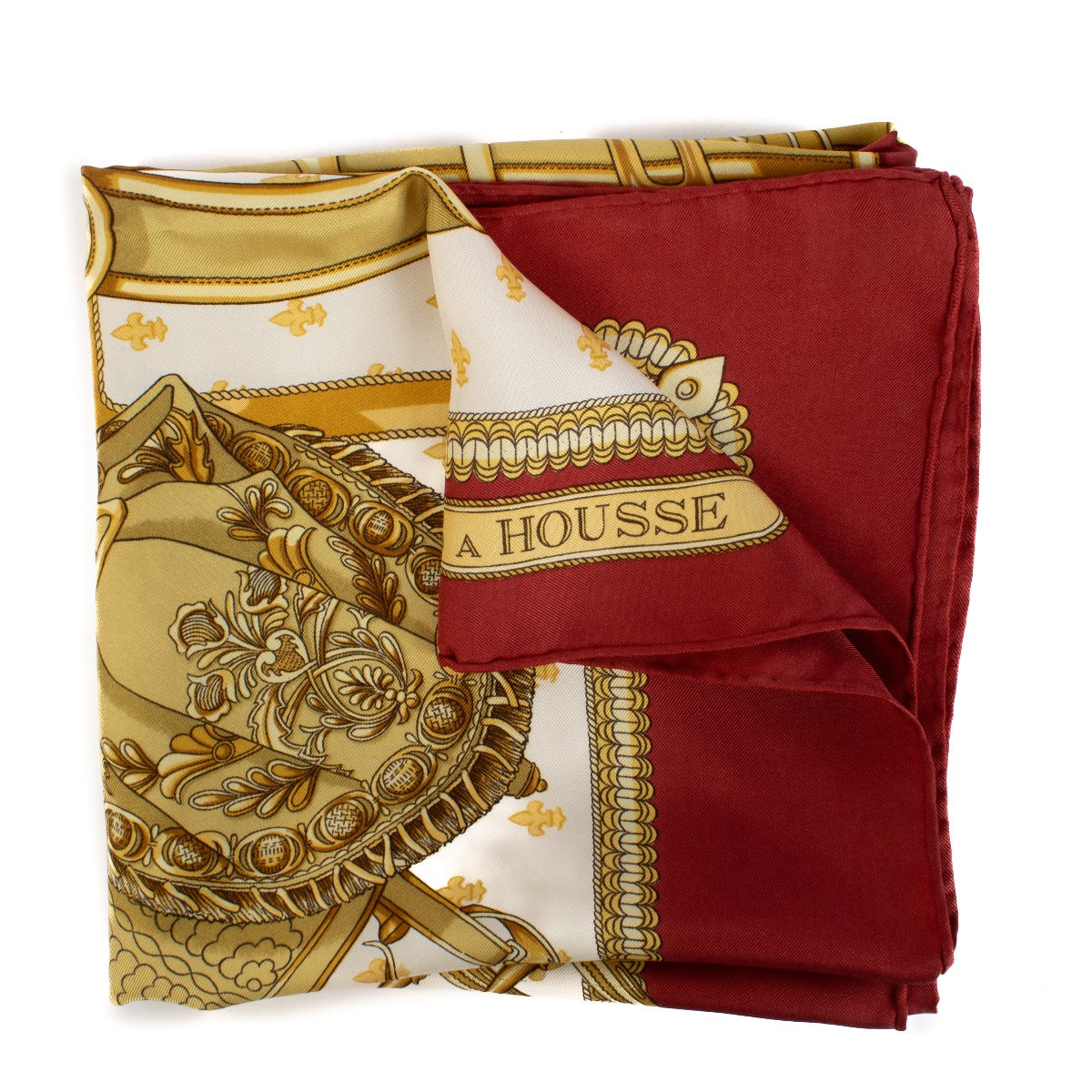 shop 100% authentic second hand Hermès Selles A Housse Silk Scarf on Labellov.com